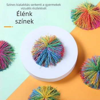 Műanyag shuttlecock kéz- és szem-koordinációs edzéséhez, hagyományos játék gyerekeknek 7-14 évesek