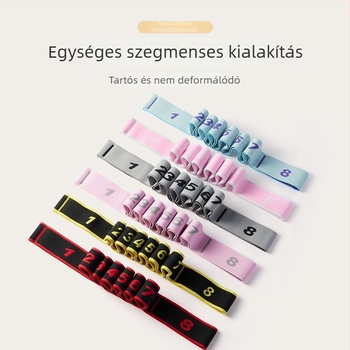 Jóga nyújtó pánt - magas rugalmasságú nylon-latex anyag, felnőtteknek és gyerekeknek, fitneszhez és táncmozgásokhoz