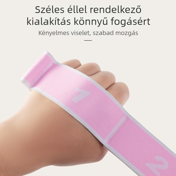 Jóga nyújtó pánt - magas rugalmasságú nylon-latex anyag, felnőtteknek és gyerekeknek, fitneszhez és táncmozgásokhoz