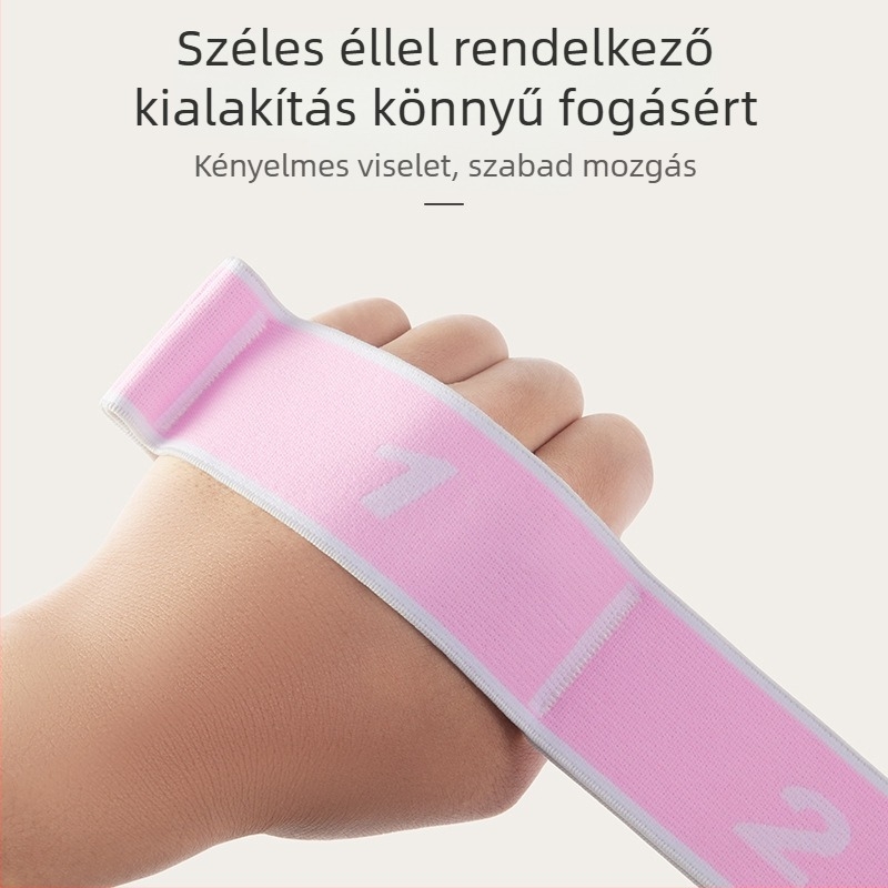 Jóga nyújtó pánt - magas rugalmasságú nylon-latex anyag, felnőtteknek és gyerekeknek, fitneszhez és táncmozgásokhoz