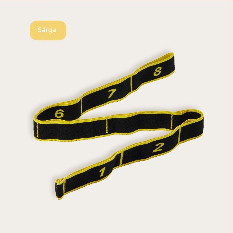 Jóga nyújtó pánt - magas rugalmasságú nylon-latex anyag, felnőtteknek és gyerekeknek, fitneszhez és táncmozgásokhoz