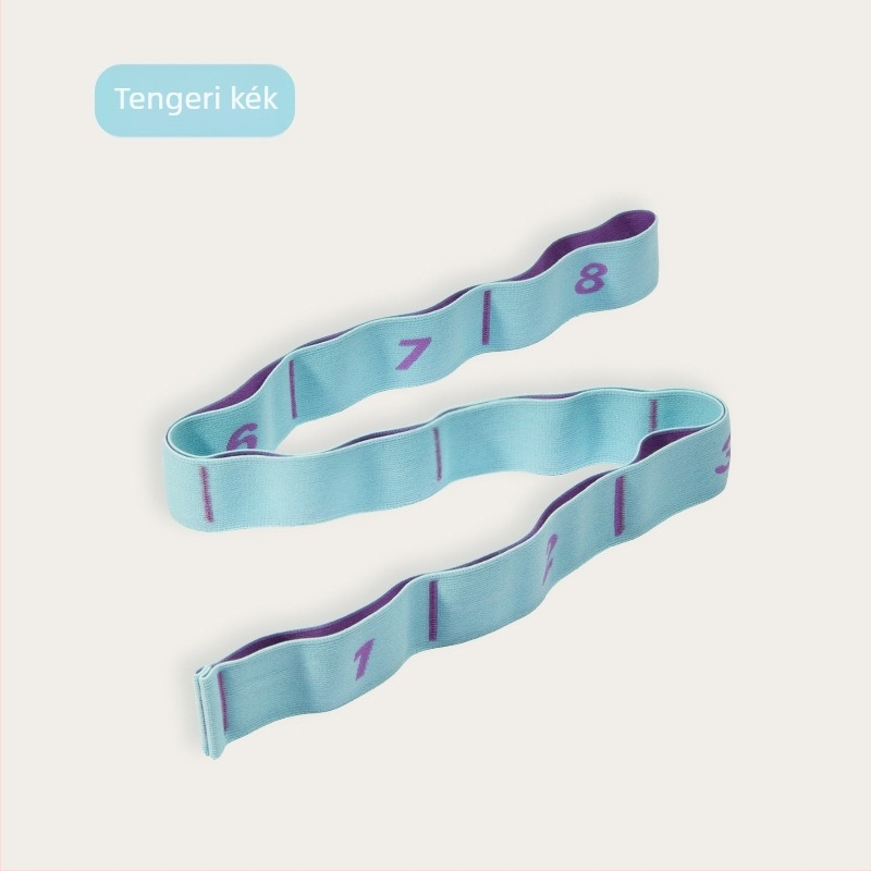 Jóga nyújtó pánt - magas rugalmasságú nylon-latex anyag, felnőtteknek és gyerekeknek, fitneszhez és táncmozgásokhoz