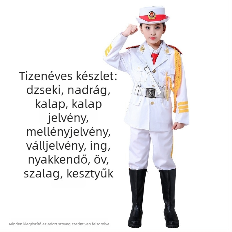 Gyerekek zászlófelvonó és előadási ruházata – uniszex, 80% akril, Rorni anyag, lágyított feldolgozás, Tianbei márka, 8 év feletti gyermekek számára, 2025 tavasz