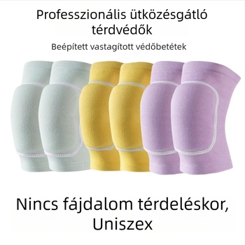 Vastagított habszivacs térdvédők nőknek és férfiaknak – védelem sporthoz, tánchoz, jógához, görkorcsolyázáshoz és gyermekek számára edzéshez