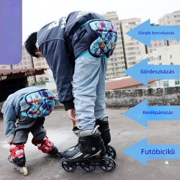 Gyerekeknek szóló csípővédős nadrág görkorcsolázáshoz, síeléshez és gördeszkázáshoz – integrált csípővédelem