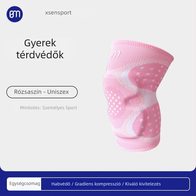 Gyermekeknek szánt sport térdvédők – vastagított párnázás, térdízületi védelem, táncra, kerékpárra, rollerezésre és görkorcsolázásra