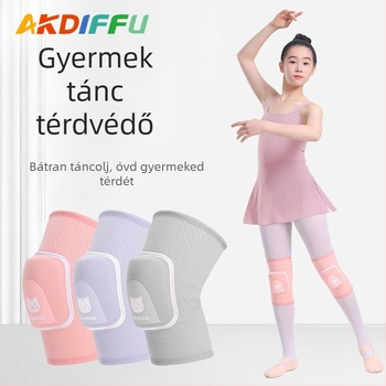 Gyerekeknek szánt térdvédők habos bélésű védelemmel, tánchoz, görkorizáshoz és edzéshez
