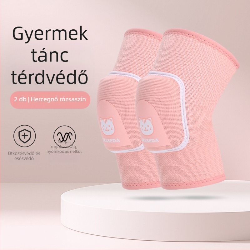 Gyerekeknek szánt térdvédők habos bélésű védelemmel, tánchoz, görkorizáshoz és edzéshez