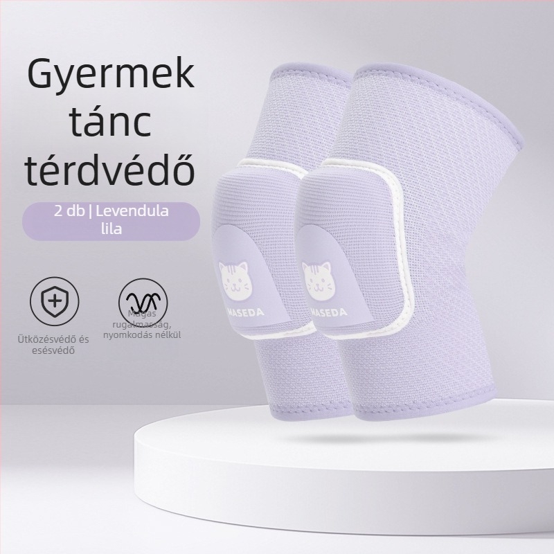 Gyerekeknek szánt térdvédők habos bélésű védelemmel, tánchoz, görkorizáshoz és edzéshez