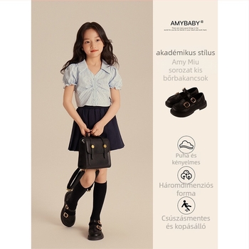 AMYBABY Lányoknak – hercegnő loaferek, Anglia stílus, korcsoport: gyerekek, felső anyag: Egyéb