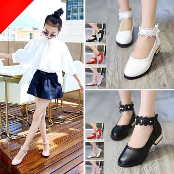 Lányoknak szóló bőr cipő — első osztályú marhabőr felsőrész, alacsony felső rész, belső műbőr, talp: marha ín, lélegző, csúszásmentes, kopásálló