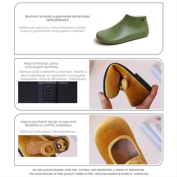 Gyerekeknek való velúr hercegnőcipő, uniszex, Velcro-zár, alacsony fazon, csúszásmentes gumitalp, egyszínű, retro stílus, 1–12 éveseknek.