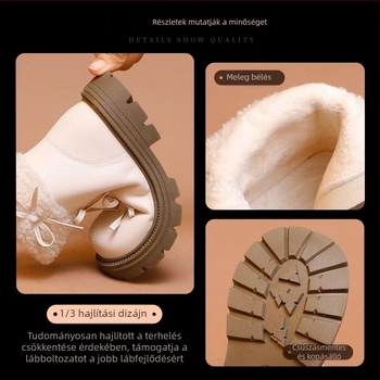 Lányoknak szóló Martin csizma – téli, PU felsőrész, gumírozott talp, oldalsó cipzár, alacsony szár, műszőrös bélés