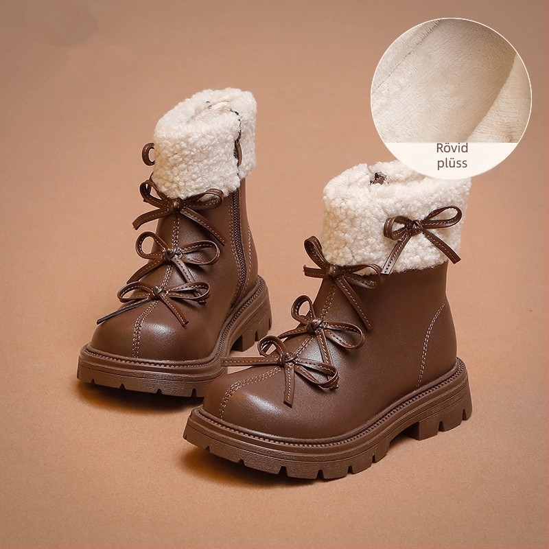 Lányoknak szóló Martin csizma – téli, PU felsőrész, gumírozott talp, oldalsó cipzár, alacsony szár, műszőrös bélés