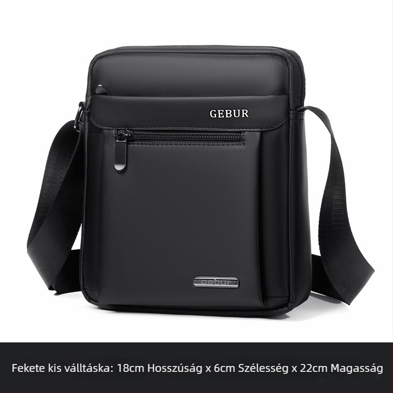 Youhang Férfi oldaltáska, korduroy anyag, vízálló, üzleti utakhoz