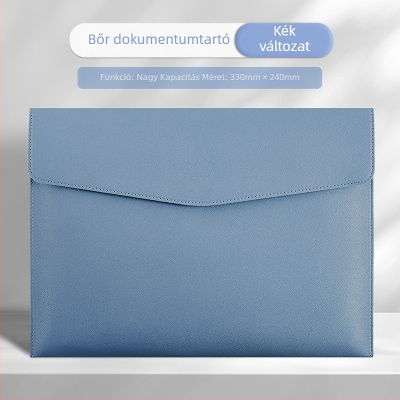 Műbőr dokumentumtáska, márka Pen and ink ark, modell A28, zárás: snap típus, forma: lejtős (Brand: Pen and ink ark; Model: A28; Material: imitation leather; Style: snap type; Shape: slope)