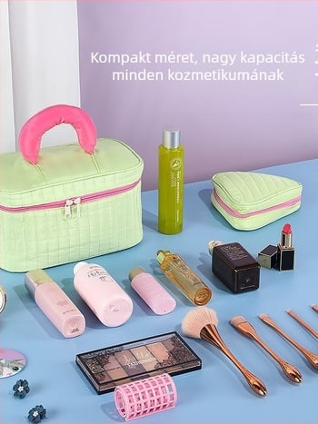 Meister sminktáska nőknek, többfunkciós, poliészter, poliészter bélés