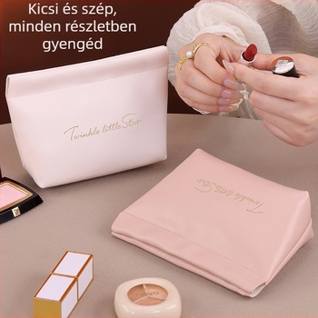 Sminkes táska rúzs számára, PU anyag, kézitáska stílus, modell 8095, többfunkciós szervező