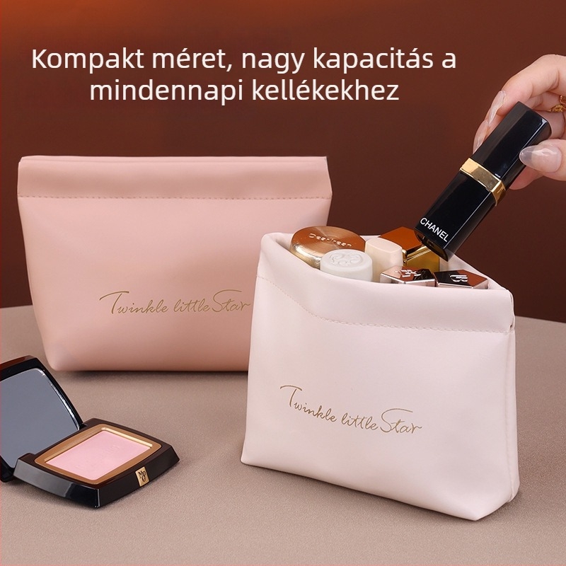 Sminkes táska rúzs számára, PU anyag, kézitáska stílus, modell 8095, többfunkciós szervező