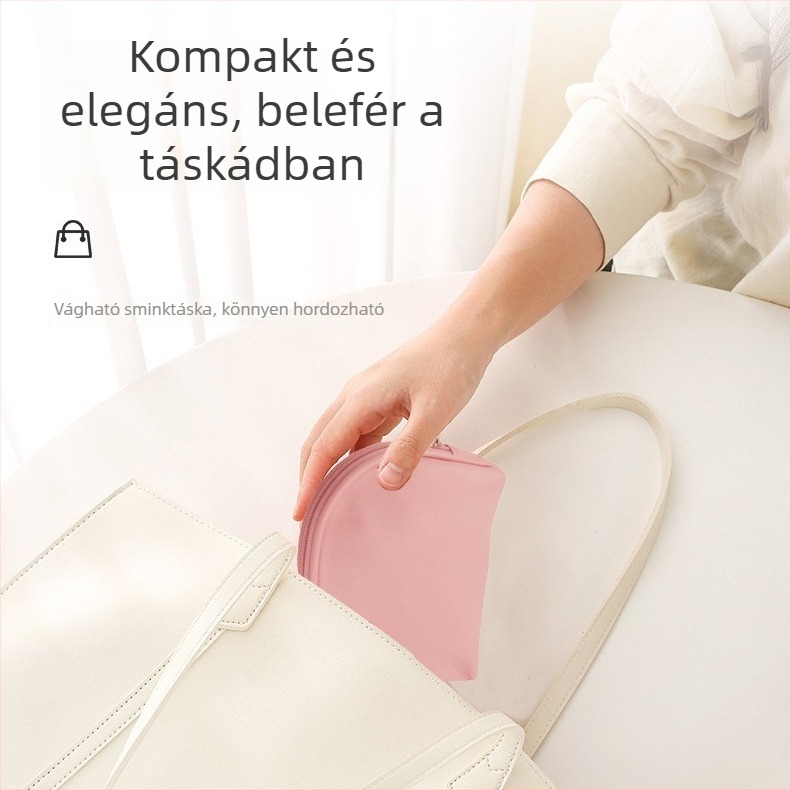 Vízálló sminktáska nagy kapacitással és belső multifunkcionális tárolóval, PU anyag, utazáshoz, nyári modell 2023