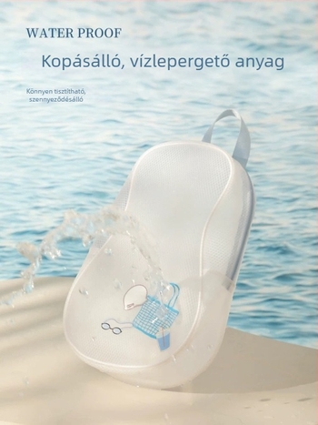 Száraz–nedves elválasztású vízálló kültéri táska, PU anyag, csíkos mintázat, uniszex, bővíthető kapacitás, kültéri sportokra