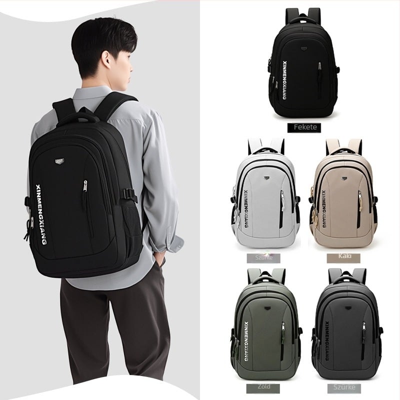 Hátizsák – vászon, 20–35 L, 14 hüvelykes laptophoz, bővíthető, légpárnás vállpánt