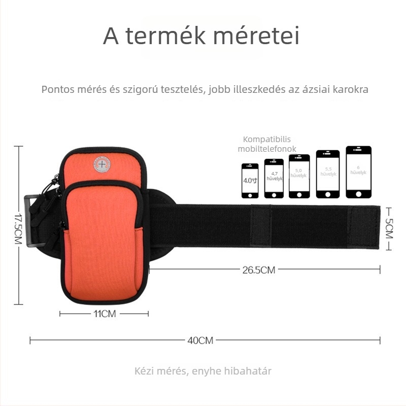 Futó karra rögzíthető telefontok, lélegző diving anyag, uniszex, szabadtéri sportok