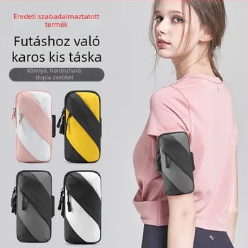 Uniszex kartelefon-táska futáshoz — Oxford anyag, bélés poliészter, légáteresztő, vízálló, ultrakönnyű
