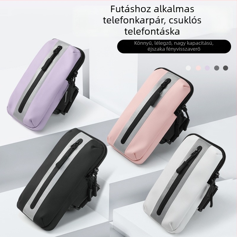Telefonos karos táska futáshoz (unisex) – Oxford szövet, légáteresztő, vízálló, ultrakönnyű, poliészter bélés