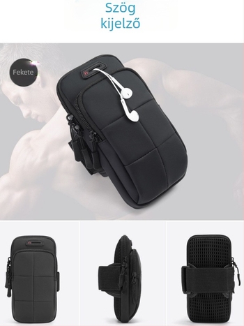 Kézi telefonos táska futáshoz – uniszex, PU bőr, lélegző, vízálló, ultra könnyű