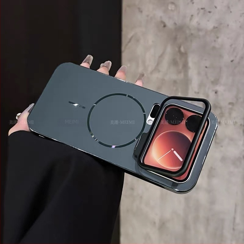 Fémes lencsetartó a Xiaomi 17 Pro Max tokhoz – mágneses, matt elektroplakált felület, teljes lefedettség