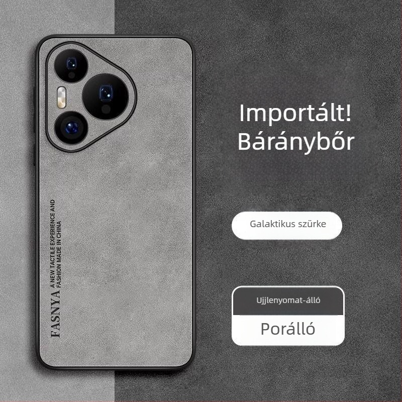 Huawei Pura80 – ultra vékony, valódi bőr védőtok, ütésálló, teljes védelem, P80 Pro+