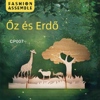 Fa DIY telefonállvány - 3D puzzle építőelemek, Basswood anyagból, 0–38 darab, 7–14 éveseknek