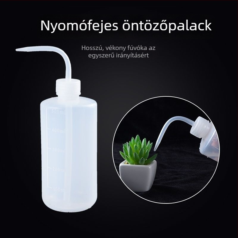 Műanyag permetező kanna hegyes és görbült kifolyóval, gyorscsatlakozás, permetező öntözés beltéri növényekhez — Constant Light