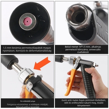 Aolin ötvözet spraypisztoly dózisos funkcióval, otthoni kertészkedéshez és mezőgazdasági felhasználásra