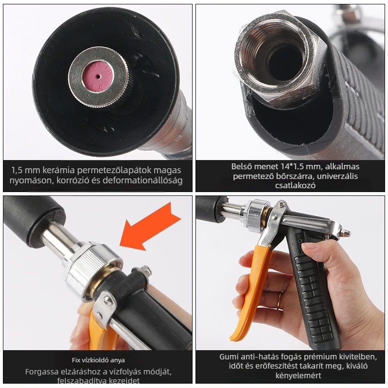 Aolin ötvözet spraypisztoly dózisos funkcióval, otthoni kertészkedéshez és mezőgazdasági felhasználásra