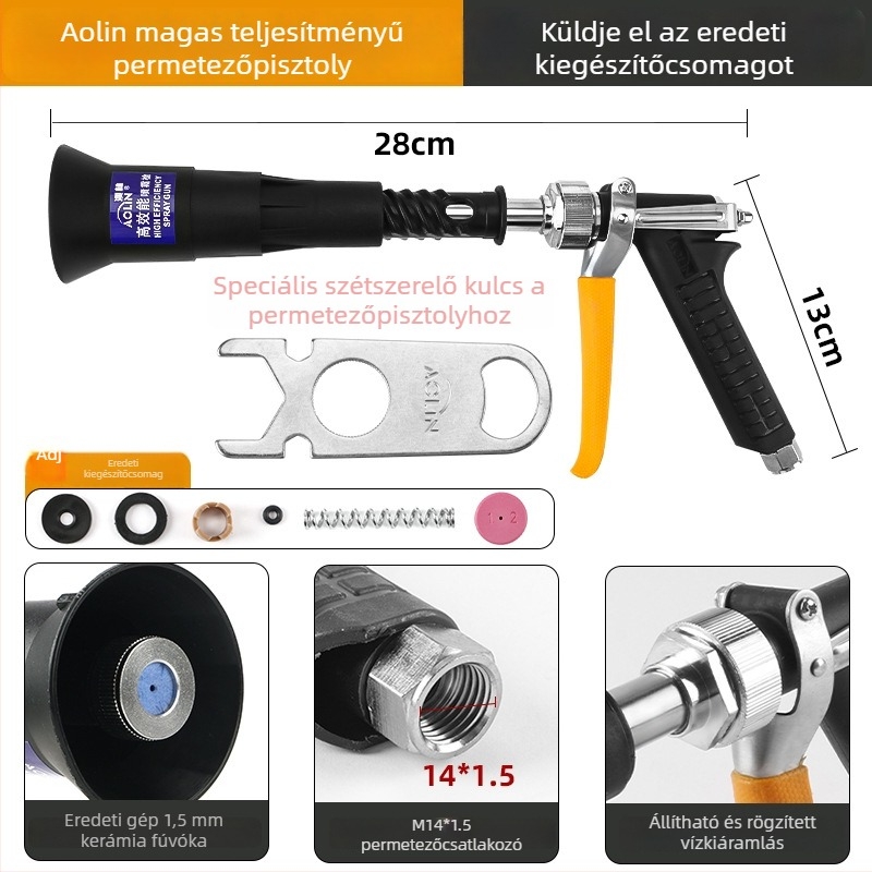 Aolin ötvözet spraypisztoly dózisos funkcióval, otthoni kertészkedéshez és mezőgazdasági felhasználásra
