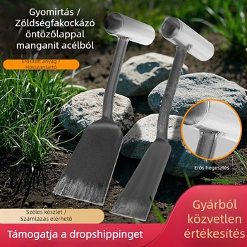 Kertészeti ásó, mangán acél, mezőgazdasági használat, eredet Shandong, Kína, márka Temporary