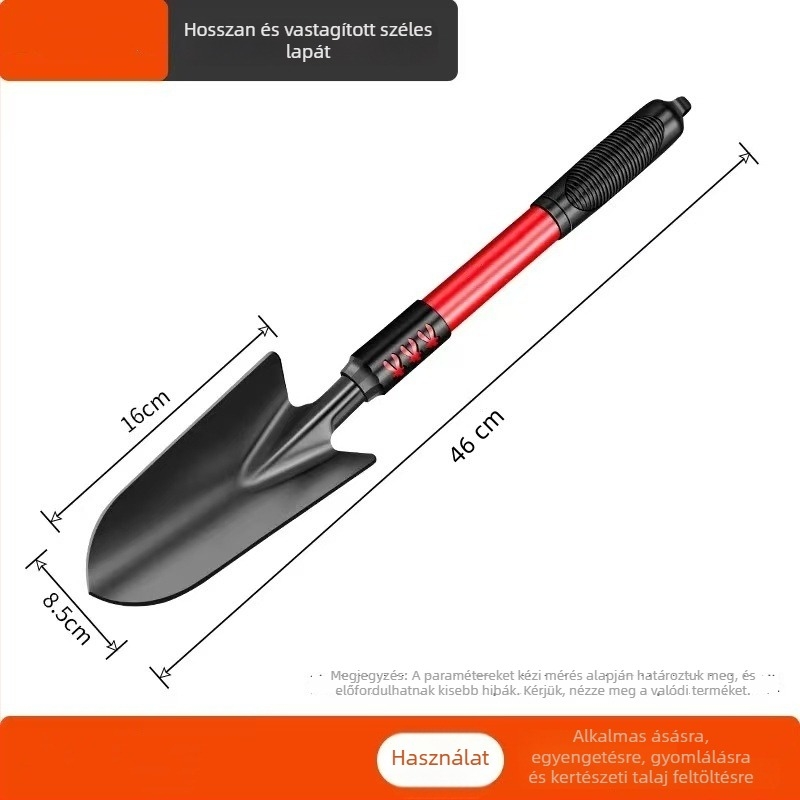 Lapatkészlet - háromrészes, rozsdamentes acél kertészeti eszközök, Flower Art Square