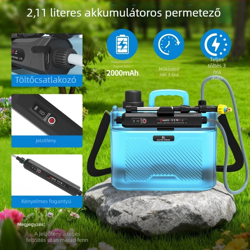 Elektromos permetező kertekhez és mezőgazdaságra 3. fokozattal (Márka: Aviation code; Alkalmazási terület: kertek, mezőgazdaság, ültetvények)