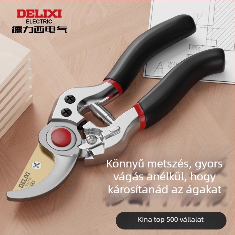 Delixi elektromos metszőolló virág- és gyümölcsfa oltásához, kerti metsző szerszám, munkaerő-megtakarítás