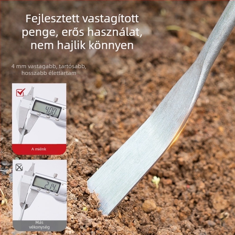 Airidun 3 részes kerti ásó készlet családi kerthez – kis ásó fokhagyma ásáshoz, átültető ásó, talaj ásó