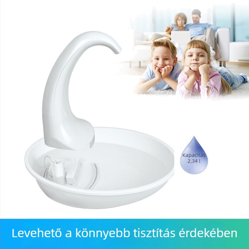 Intelligens vízadagoló háziállatoknak, csendes keringésű szűrővel, nagy kapacitású macskáknak és kutyáknak