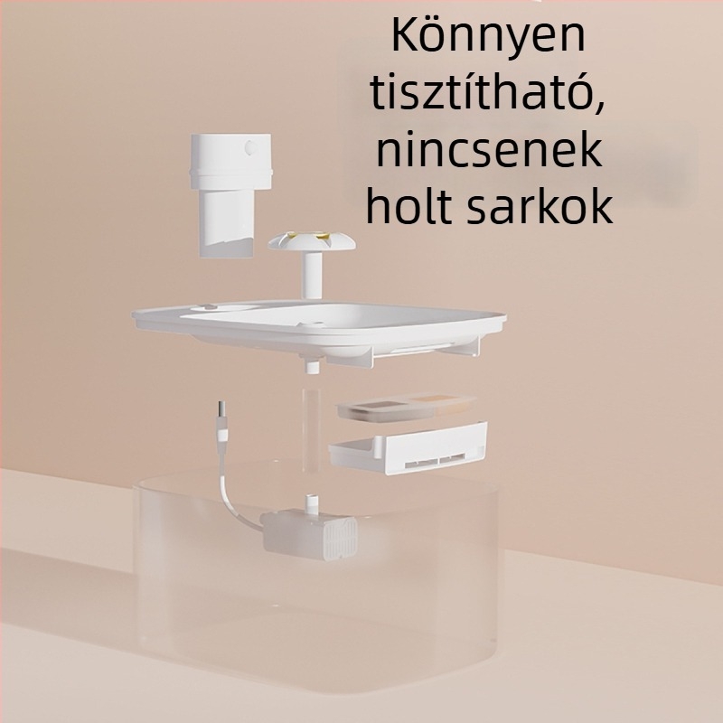 Macska vízadagoló vezeték nélküli szenzorral, automatikus vízáramlás, intelligens érzékelő