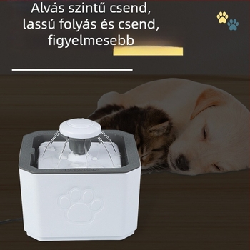 Automata állatevizes adagoló körkörös szökőkúttal, leválasztható, tömege 730 g, alkalmas kutyák és macskák számára
