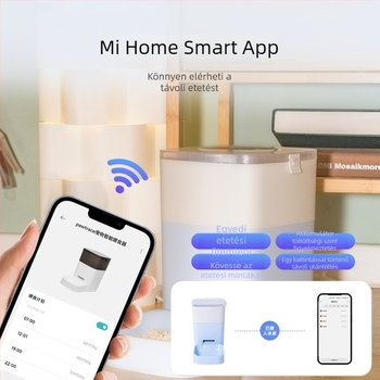 Okos automata etető kutyáknak és macskáknak időzített adagokkal és Wi-Fi távvezérléssel