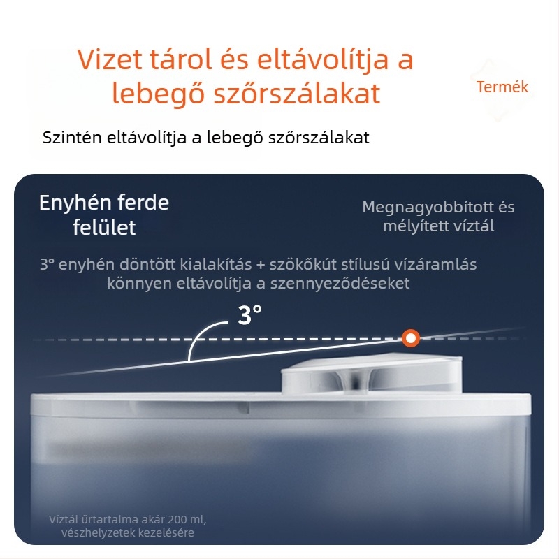 Okos ivóvíz adagoló háziállatok számára, appkal vezérelhető, csendes, nagy kapacitású macskáknak és kutyáknak