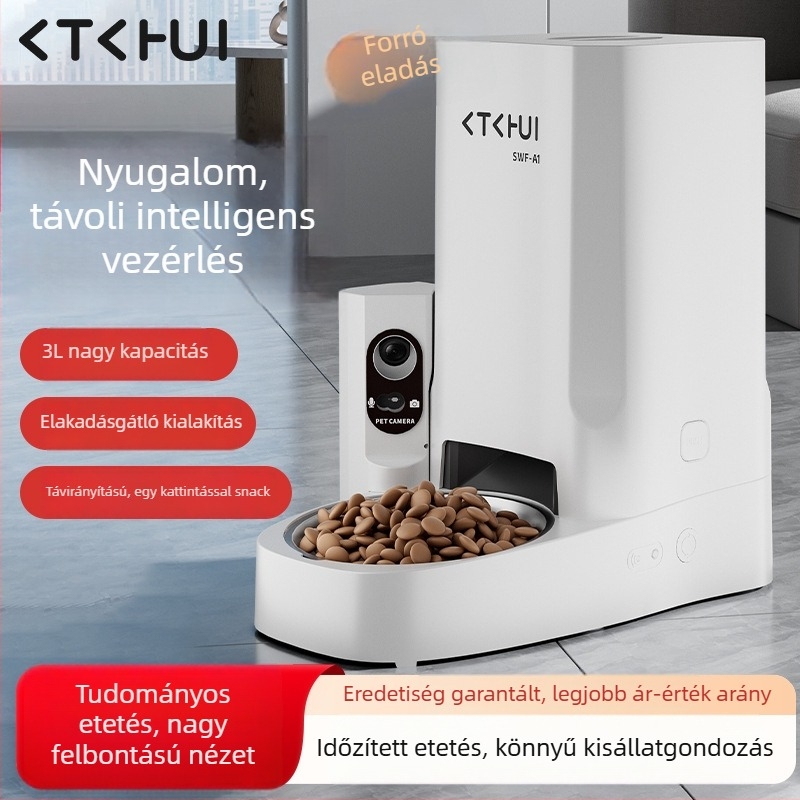 Intelligens automata etető macskáknak és kutyáknak
