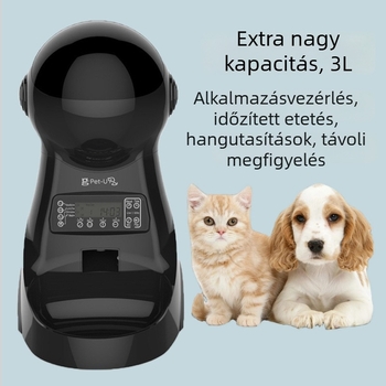 Automatikus etetőedény, leválasztható kivitel, applikációval vezérelhető, kutyák és macskák számára (Enyi EY20230614)