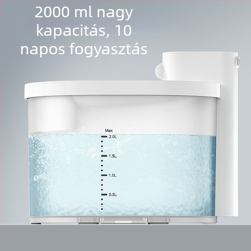 Macska vízadagoló intelligens automata ciklussal, levehető, vezeték nélküli érzékelő (alkalmazás nélkül)
